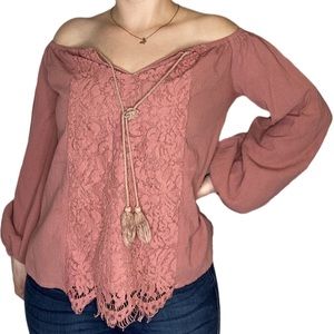 Off the shoulder shirt